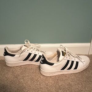 adidas White and Black Low-Top Sneakers